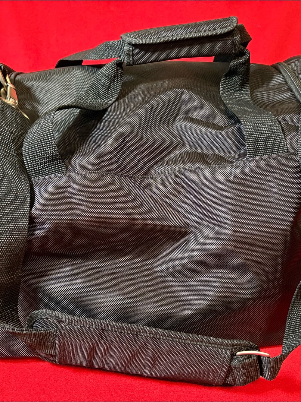 BMW M Sport Ballistic Nylon Duffel Travel Bag w/ Leather Luggage Tag - Picture 5 of 16